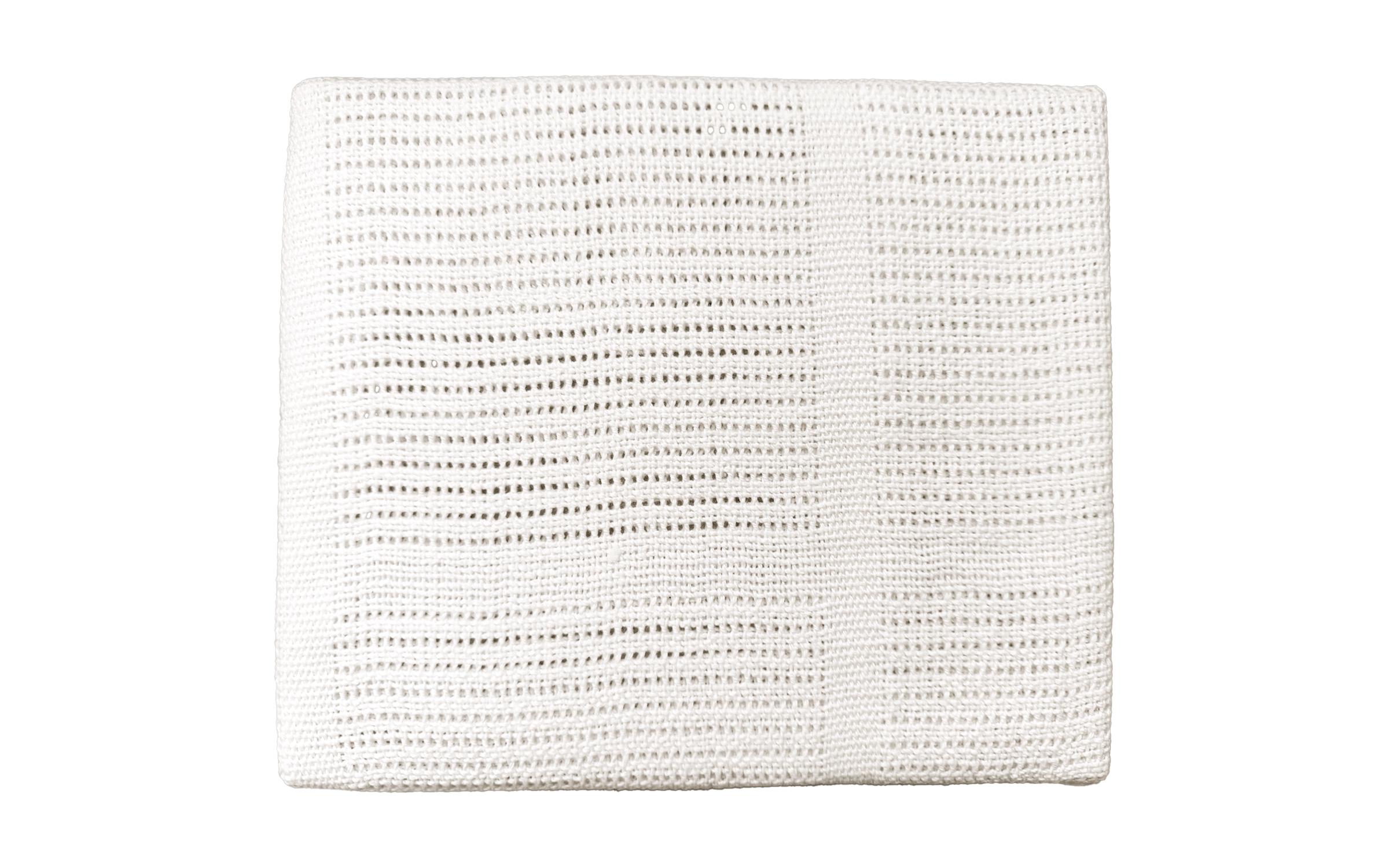 Cotton blanket, white 75/100 cm  2